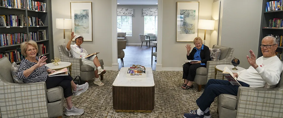 Senior living community library